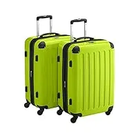 hauptstadtkoffer sets de bagages, 65 cm, 148 l, vert
